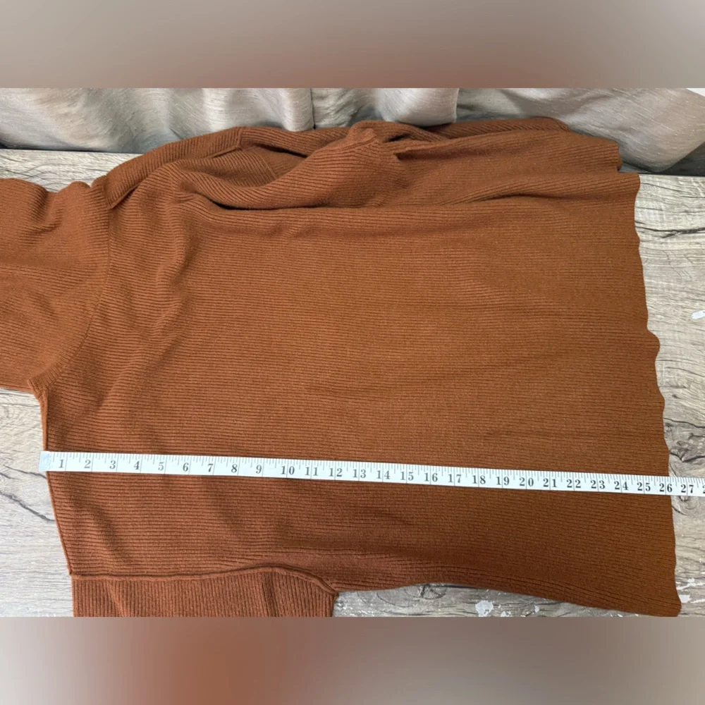 Free People |‎ Softly Structured Tunic Sweater Brown Size large